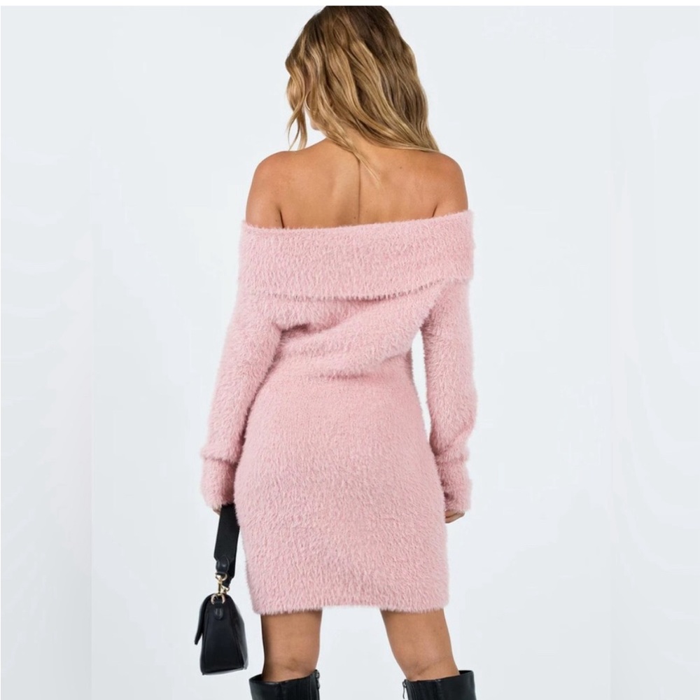 Princess Polly women’s pink Mirrabrook Off Shoulder Mini Dress SIZE L/XL - Picture 9 of 9